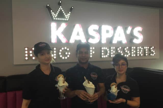 The staff of Kaspa's have taken the top spot with their vanilla ice cream.