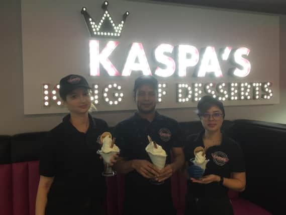 The staff of Kaspa's have taken the top spot with their vanilla ice cream.