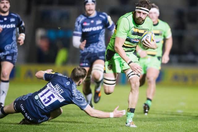 Tom Wood impressed for Saints at the AJ Bell Stadium (pictures: Kirsty Edmonds)