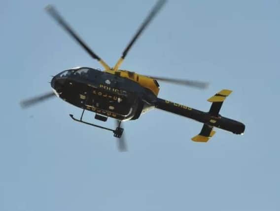 The Cambridgeshire Police helicopter