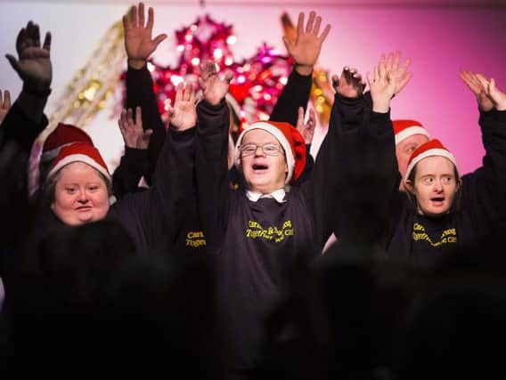 The annual sing-a-long performed to a packed audience of friends and family.