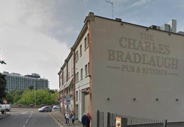 The victim got into a car she thought was a taxi outside the Charles Bradlaugh pub, in Earl Street.