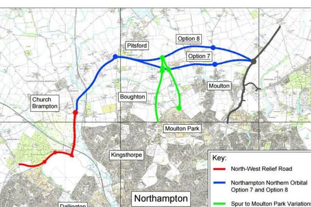 Current plans for the North West Relief Road and the Northern Orbital Route will complete the town's ring road.