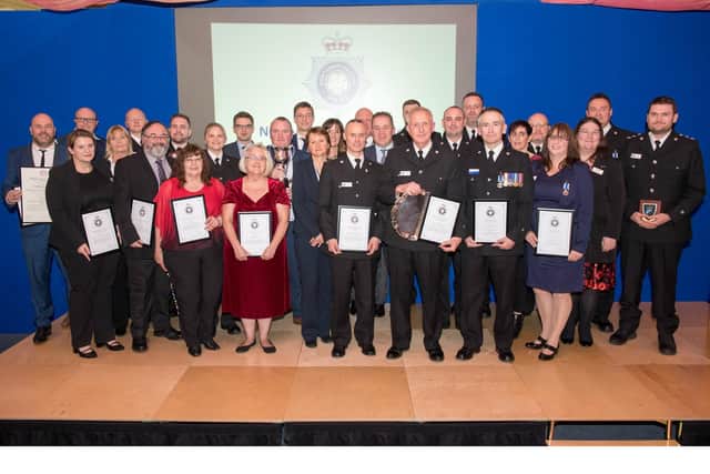 The winners who were celebrated at a ceremony at Northamptonshire Police's Wootton Hall headquarters.