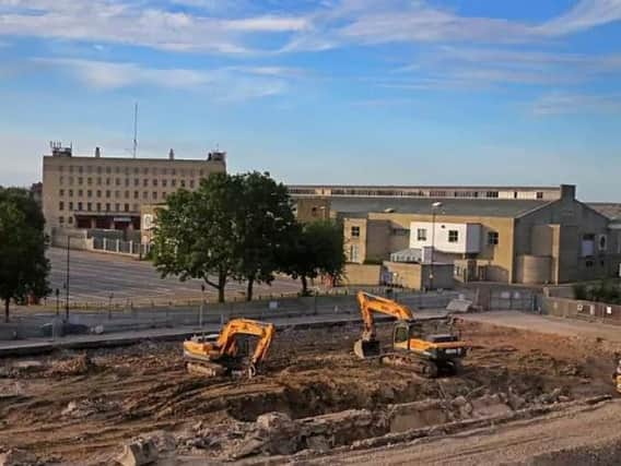 The former Greyfriars Bus Station site seen from the Grosvenor Centre car park. Picture: Kirsty Edmonds.