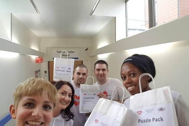 The pair are often seen in NGH handing out free goodie bags.