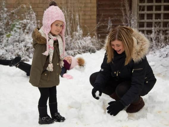 One Northamptonshire family was treated to a winter wonderland, courtesy of TK Maxx.