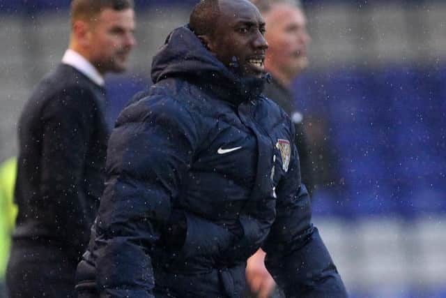 Cobblers boss Jimmy Floyd Hasselbaink