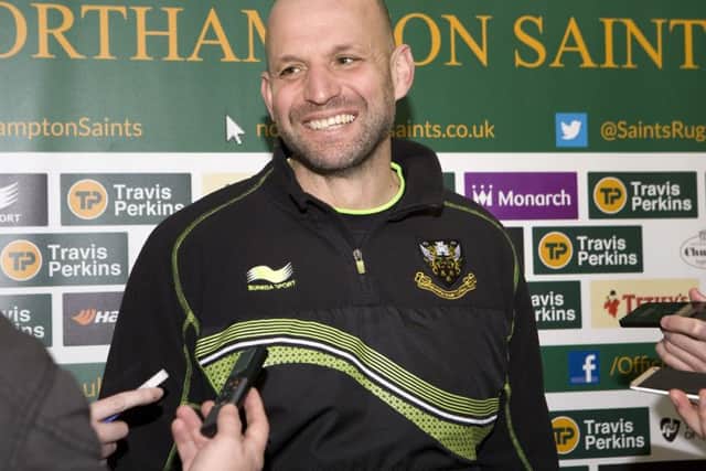Jim Mallinder during a press conference