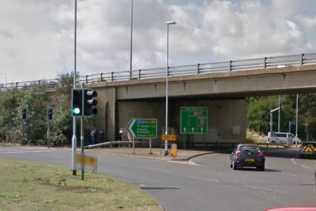 The crash was at the A45 flyover at Barnes Meadows.