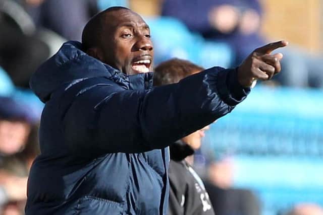 BALANCING ACT - Cobblers boss Jimmy Floyd Hasselbaink