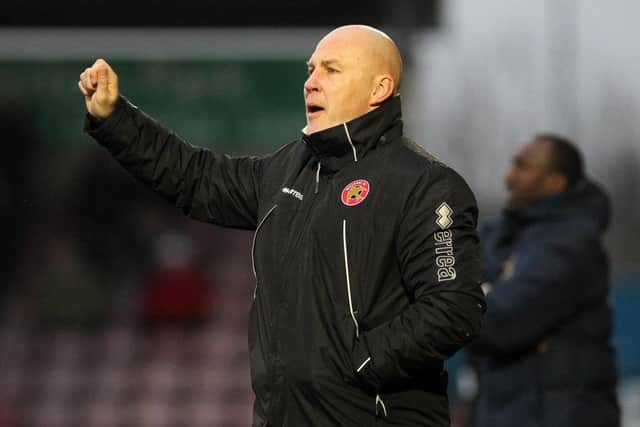 First defeat in four: Jon Whitney's side saw their three-game winning run ended by the Cobblers. Picture by Sharon Lucey
