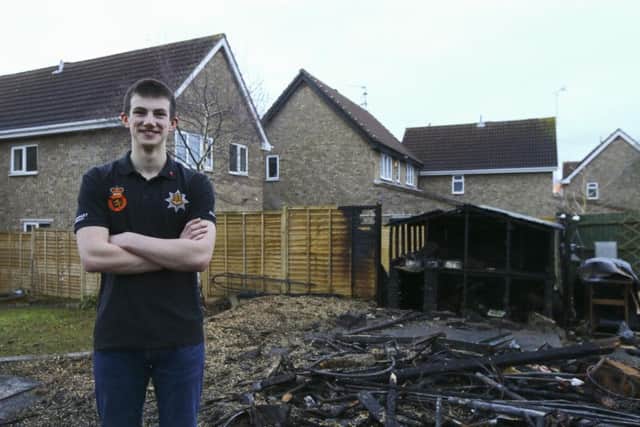 Matt earned the praise of his neighbours and family when he alerted other houses to the danger.