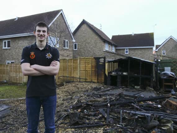 Matt earned the praise of his neighbours and family when he alerted other houses to the danger.