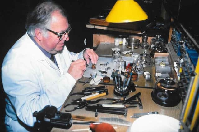 Colin pictured in his shop on Kettering Road.