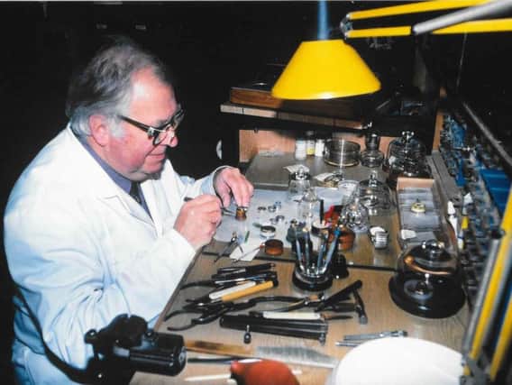 Colin pictured in his shop on Kettering Road.