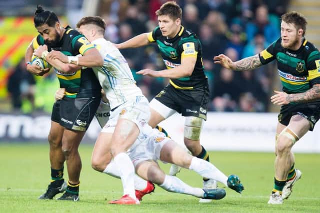 Ahsee Tuala scored for Saints but was shackled during the second half