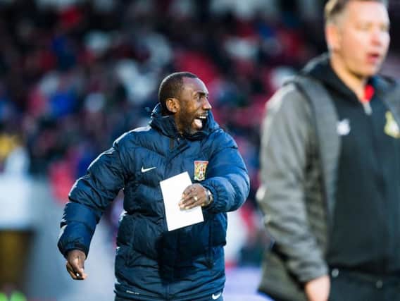 UNHAPPY: Jimmy Floyd Hasselbaink said his side were 'flat' during Tuesday's 3-0 defeat to Doncaster Rovers. Picture by Kirsty Edmonds