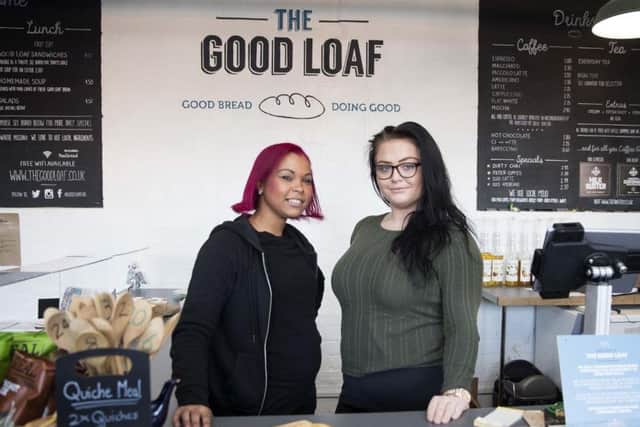 L-R: Clare Vernon and Charlie Batchelor both work at The Good Loaf after seeking support.