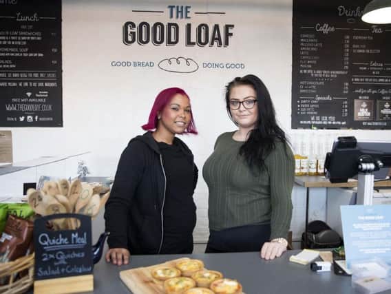 L-R: Clare Vernon and Charlie Batchelor both work at The Good Loaf after seeking support.