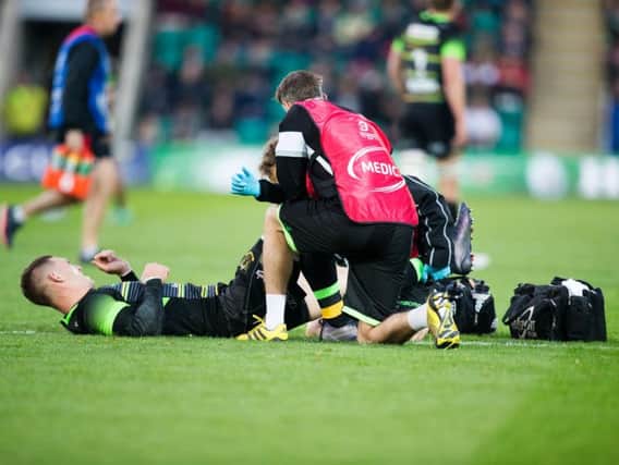 George North has not played for Saints since suffering a knee injury against Saracens in October (picture: Kirsty Edmonds)