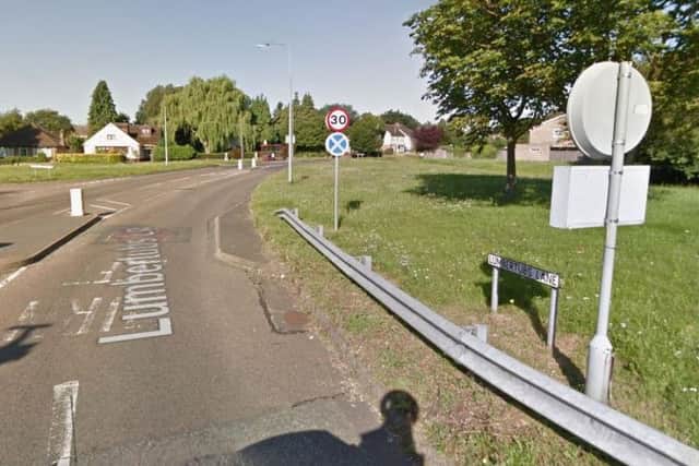 The little boy was found walking alone along the side of the dual carriageway near Lumbertubs Lane.