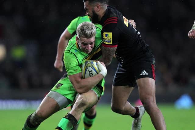 Harry Mallinder had a tough day at full-back