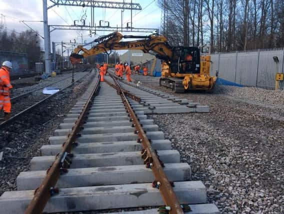 Network Rail's upgrade plan was completed on January 3