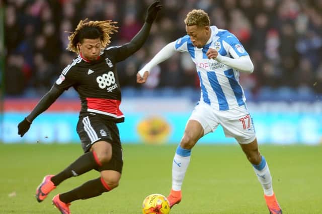 Hildeberto Pereira in action for Nottingham Forest against Huddersfield Town last season