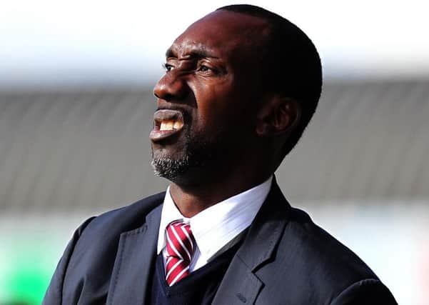 Jimmy Floyd Hasselbaink was not happy as he watched his team surrender a 2-0 lead to draw 2-2 at Roots Hall in September