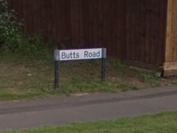 The incident happened in Butts Road, East Hunsbury.