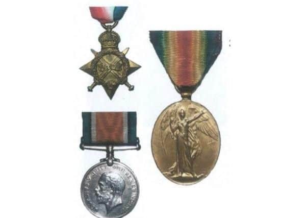 The stolen medals