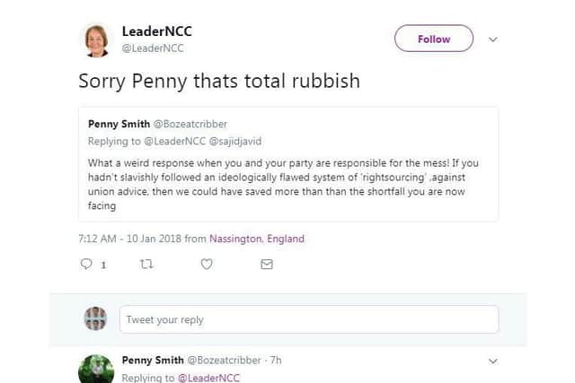 County council leader Heather Smith tweeted she was "100% in favour of the inspection" because it's an opportunity to prove that Northants CC is being unfairly funded.