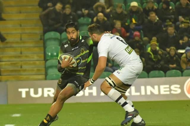 Ahsee Tuala was forced off during the first half