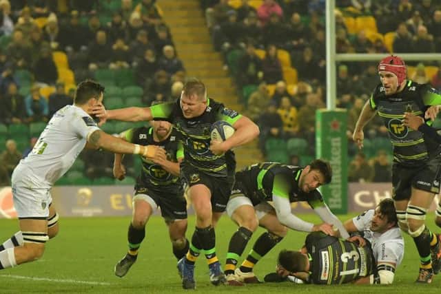 Dylan Hartley skippered Saints in the Champions Cup clash