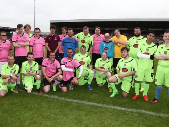 Pictured: Northampton Town, Football in the Community group.