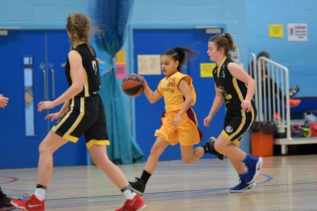 Action from Northants Lightning Under-14s against Bucks Hornets (Pictures: Dave Ikin)