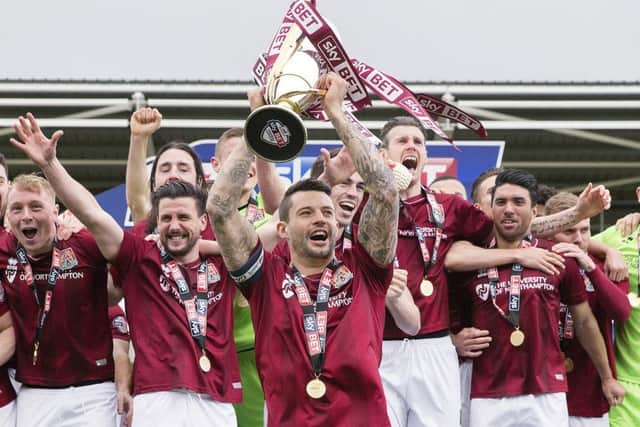 'The pinnacle of my career' - skipper Marc Richards lifted the Sky Bet League Two title in 2016