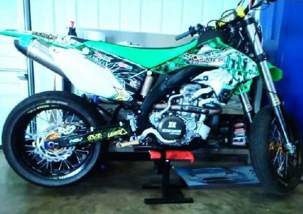 The stolen motorbike