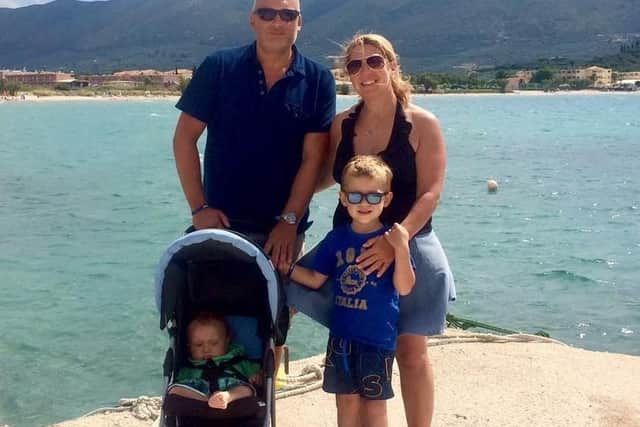 Alex and Lisa with Louis and baby Avery.