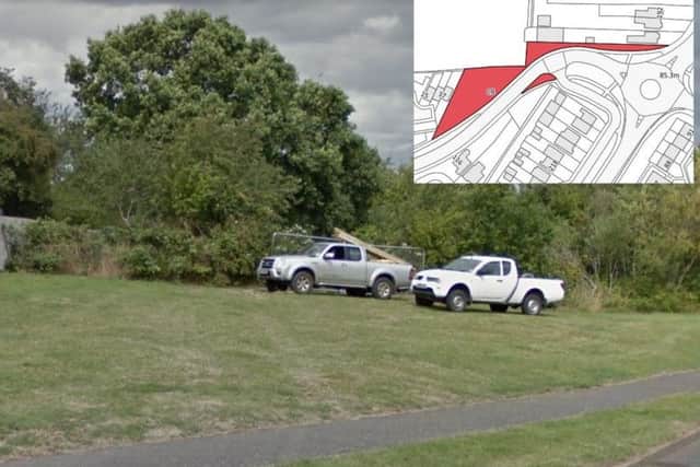Residents have protested the use of the green space to build a roundabout.