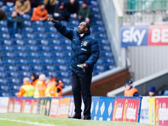 ON THE UP: Hasselbaink's team continued to show improvement - despite dropping two places - in Saturday's draw with Blackburn. Picture: Kirsty Edmonds