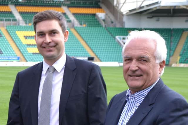 Mark Darbon (left) is delighted to have appointed Chris Boyd as Saints' new boss