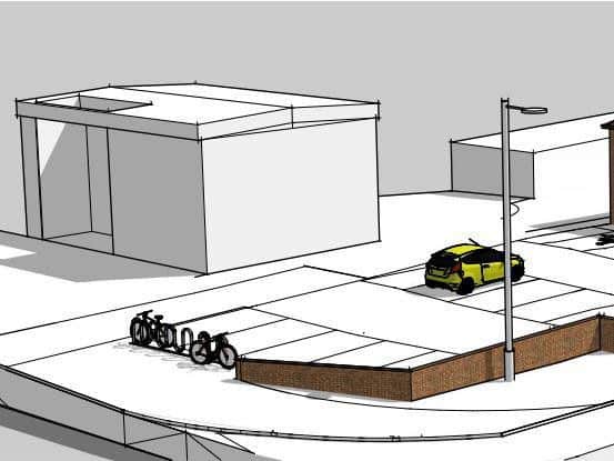 Plans also include room for eight extra parking spaces. Credit: RD.