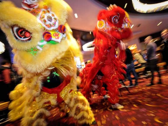 A Chinese New Year Lion Dance