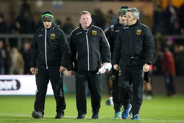Alan Dickens (left) saw Saints deliver against Harlequins (picture: Kirsty Edmonds)