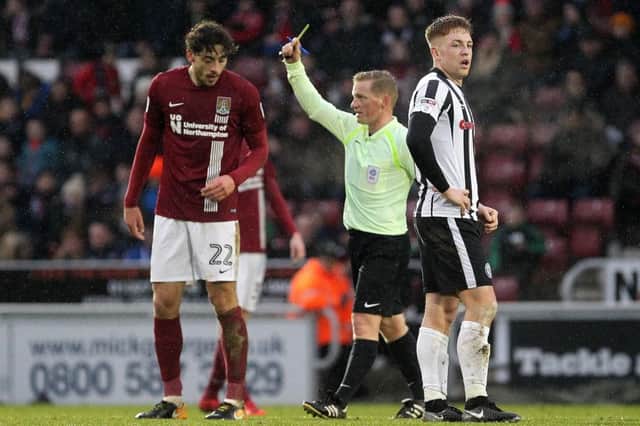 NEEDLESS: Matt Crooks admitted frustration got the better of him when picking up a yellow card against Rochdale on Saturday. Pictures: Sharon Lucey