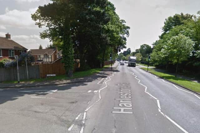 The man was hit on Harlestone Road, near the junction with Corran Close. (Picture: Google)