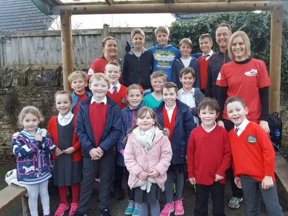 The children of Pitsford Primary School together ran over 1,300 miles.