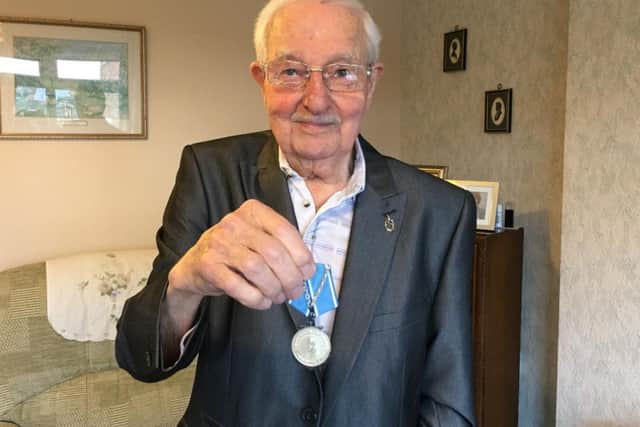 Jim Hemmington with his Medal of Ushakov